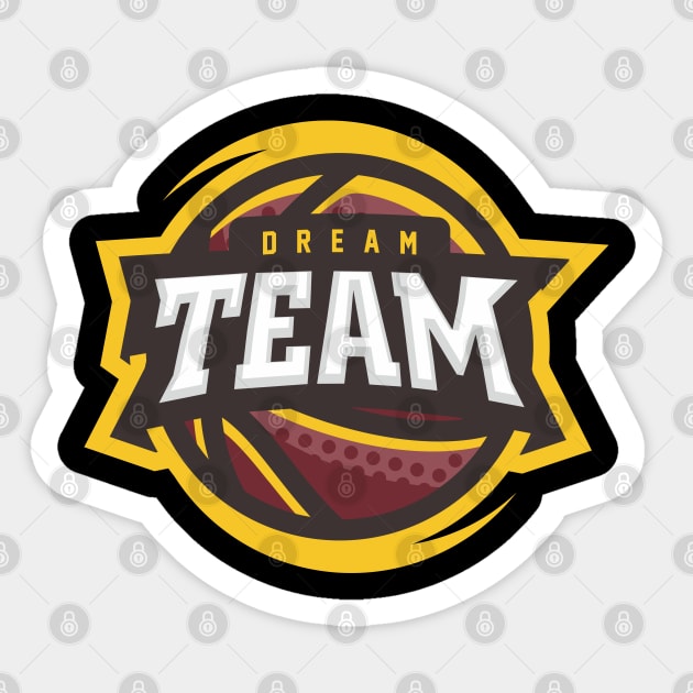 DREAM TEAM Sticker by TEENIE DESIGN